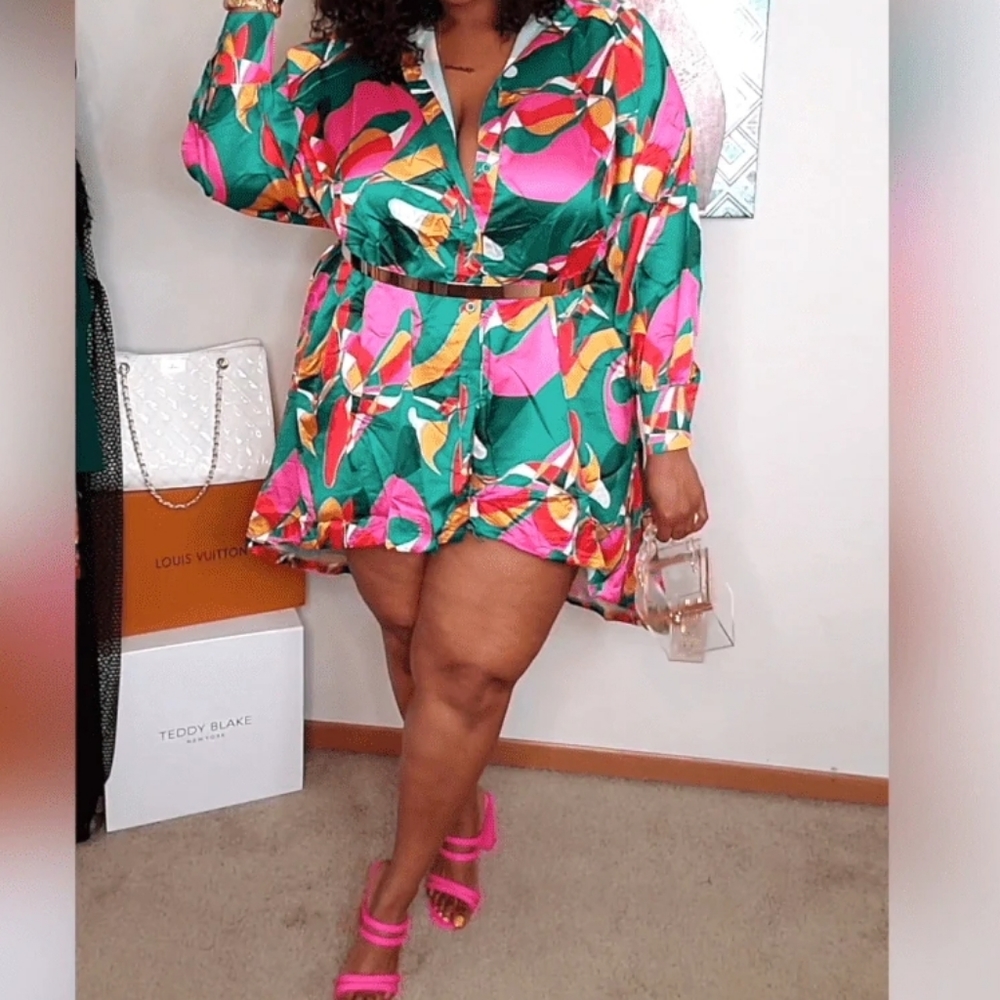 Oversized Shirt Dress